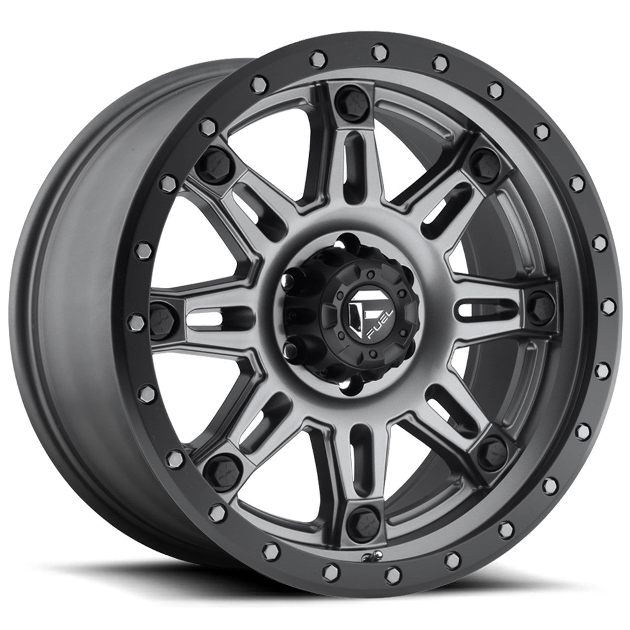 D568 Hostage III Matte Gun Metal Black Bead Ring