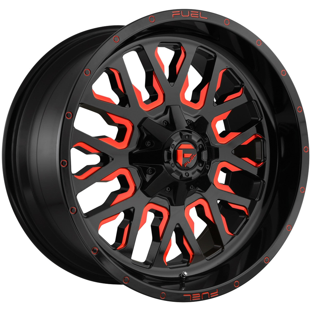 D612 Stroke Gloss Black Red Tinted Clear