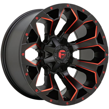 D787 Assault Matte Black Red Milled