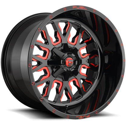 D612 Stroke Gloss Black Red Tinted Clear