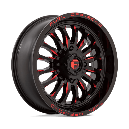 D822 Arc UTV Gloss Black Milled Red