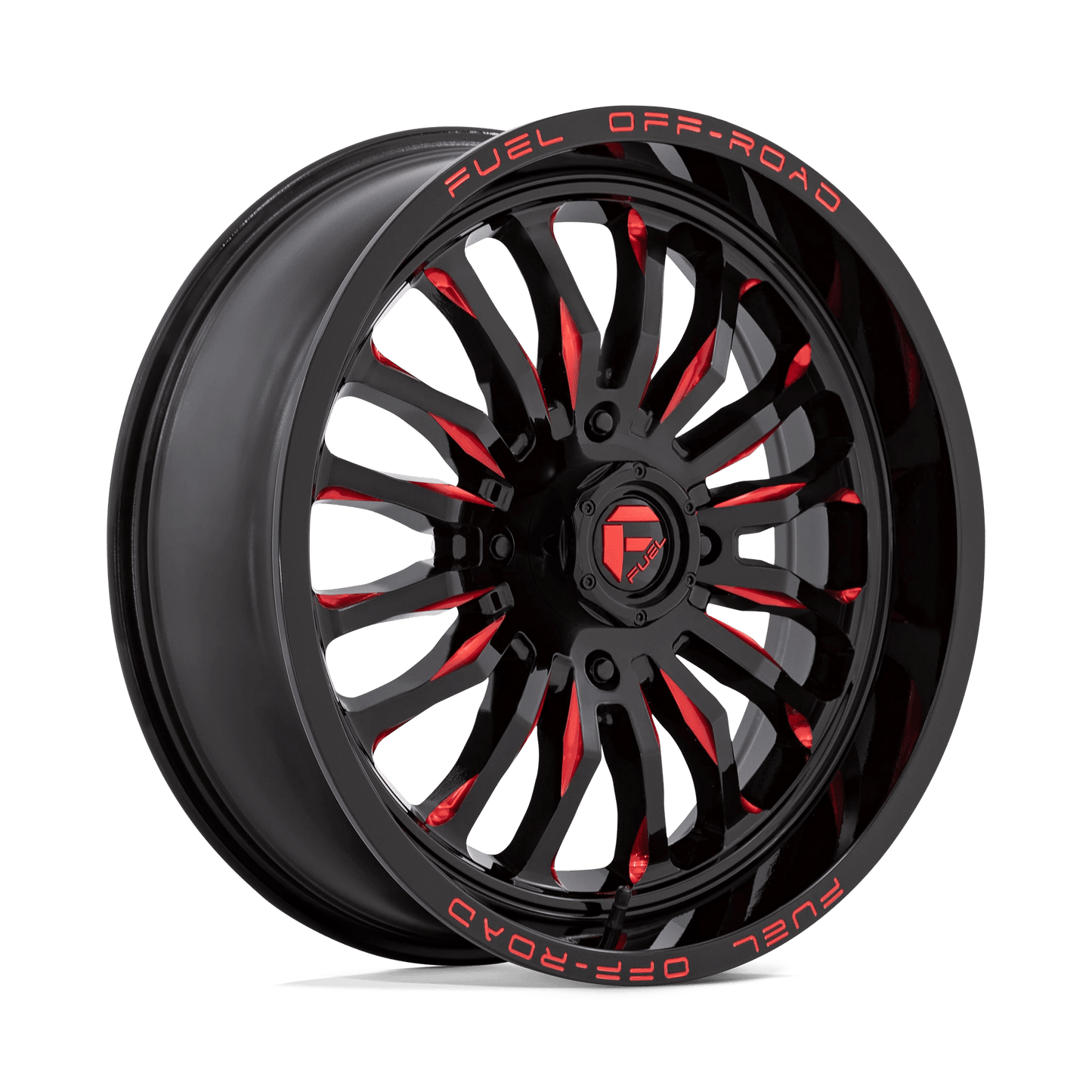 D822 Arc UTV Gloss Black Milled Red