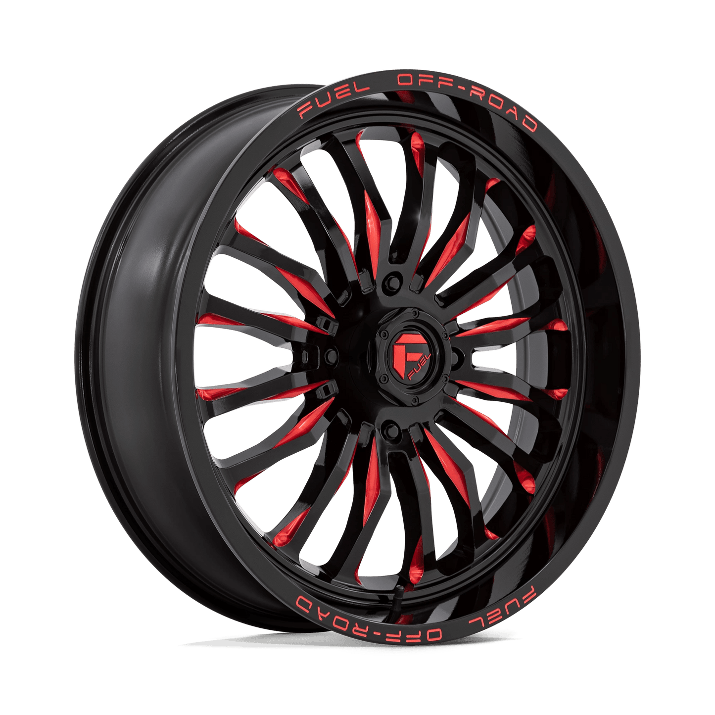 D822 Arc UTV Gloss Black Milled Red